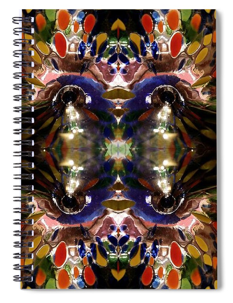  Spiral Notebook featuring the digital art Patch Work Graphic #51 by Scott S Baker