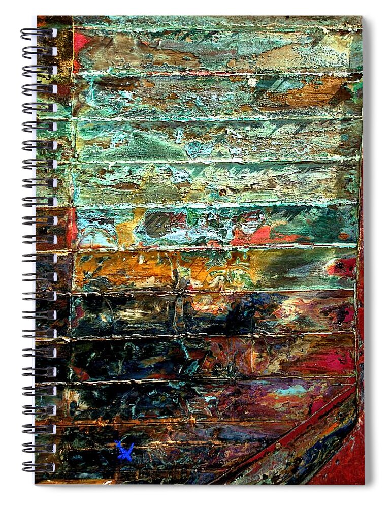 Newel Hunter Spiral Notebook featuring the photograph Patchworks 1 by Newel Hunter