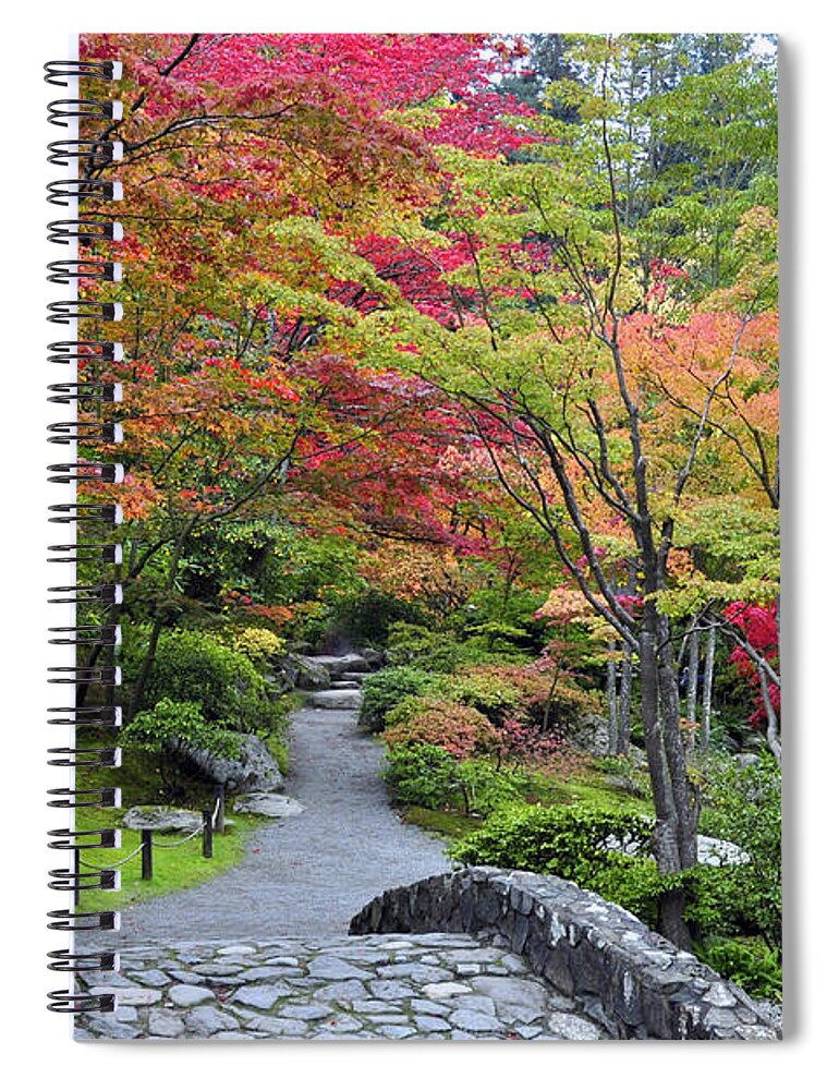 Landscape Spiral Notebook featuring the photograph Path to Serenity by Emerita Wheeling