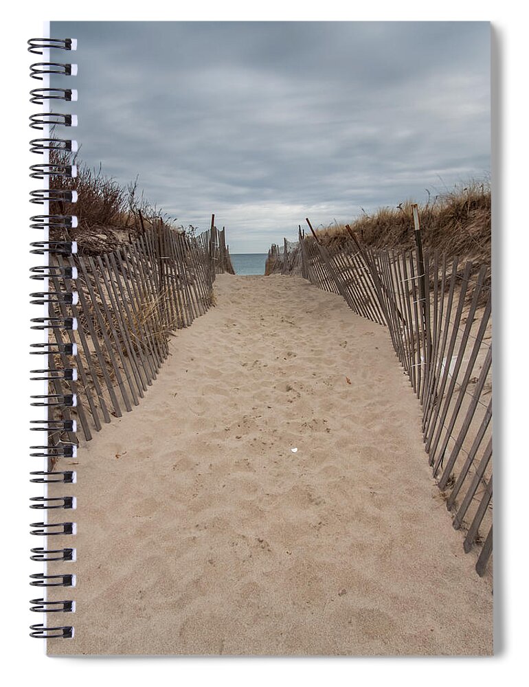 Rexhame Beach Spiral Notebook featuring the photograph Pathway to the Beach by Brian MacLean
