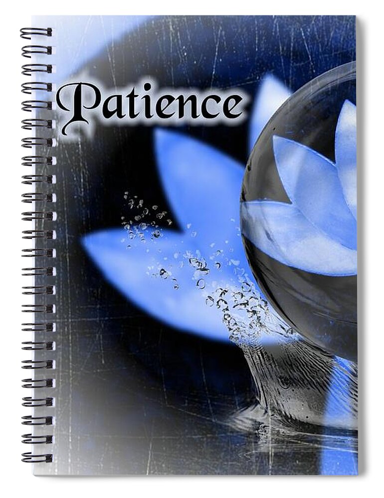 Patience Spiral Notebook featuring the photograph Patience by Rachel Hannah