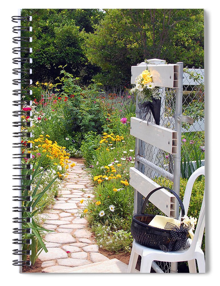Garden Spiral Notebook featuring the photograph Peaceful Garden by Amy Fose