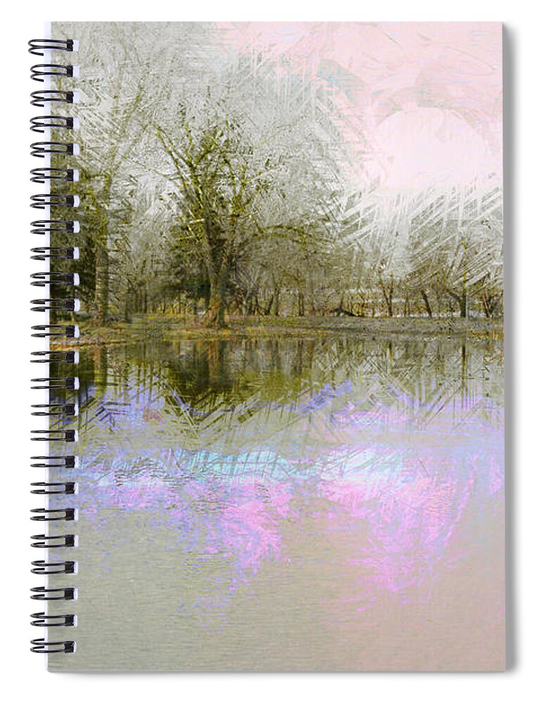 Landscape Spiral Notebook featuring the photograph Peaceful Serenity by Julie Lueders 