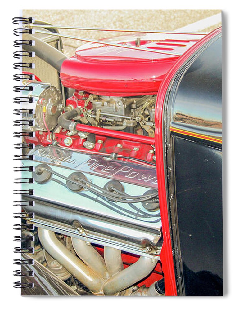 Ratrod Spiral Notebook featuring the photograph Peanut Power by Darrell Foster