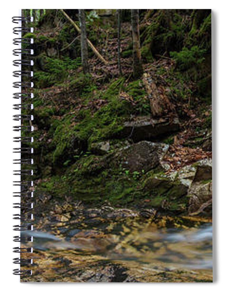 Pearl Spiral Notebook featuring the photograph Pearl Cascade by White Mountain Images