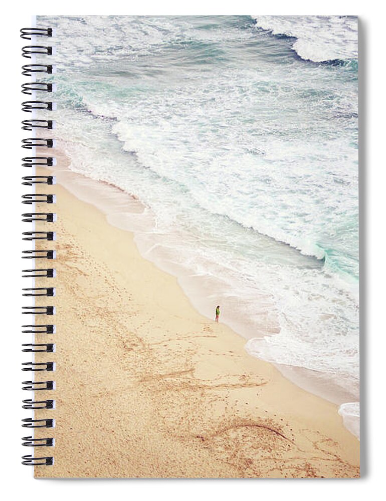 Pedn Vounder Spiral Notebook featuring the photograph Pedn Vounder by Lyn Randle