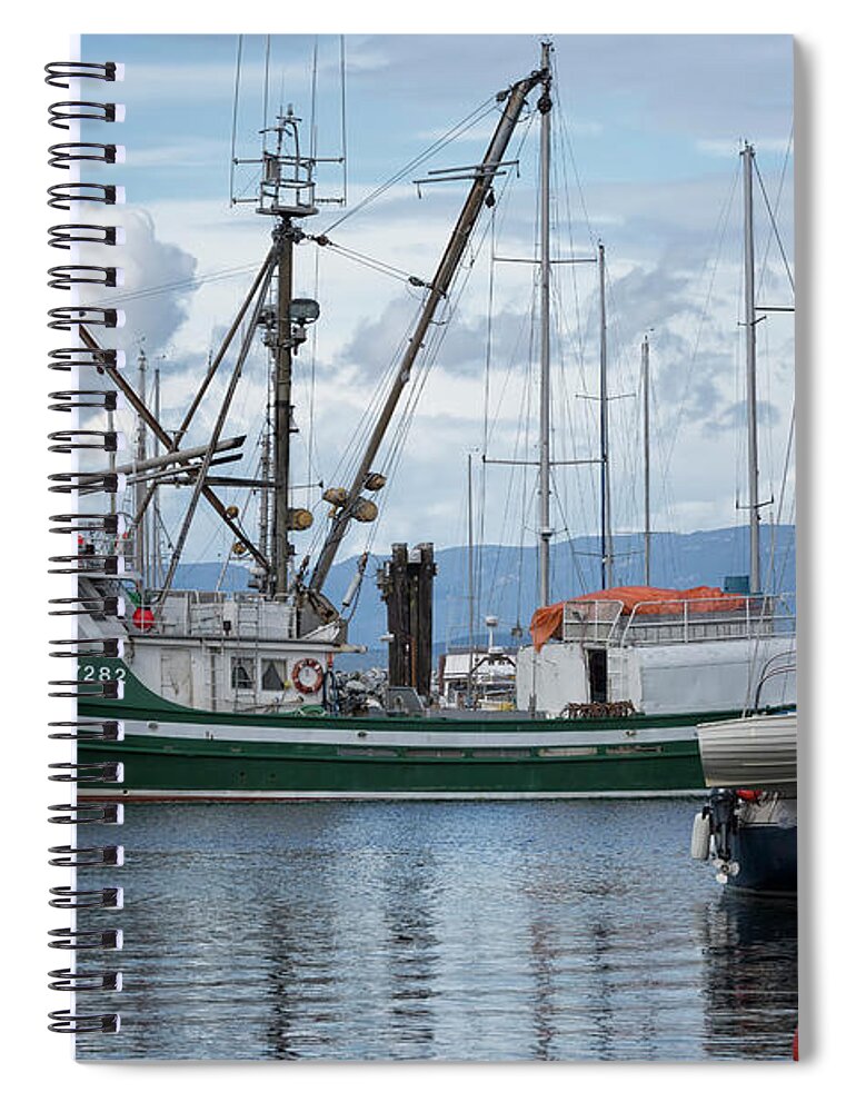 Seiner Spiral Notebook featuring the photograph Pender Isle At French Creek by Randy Hall