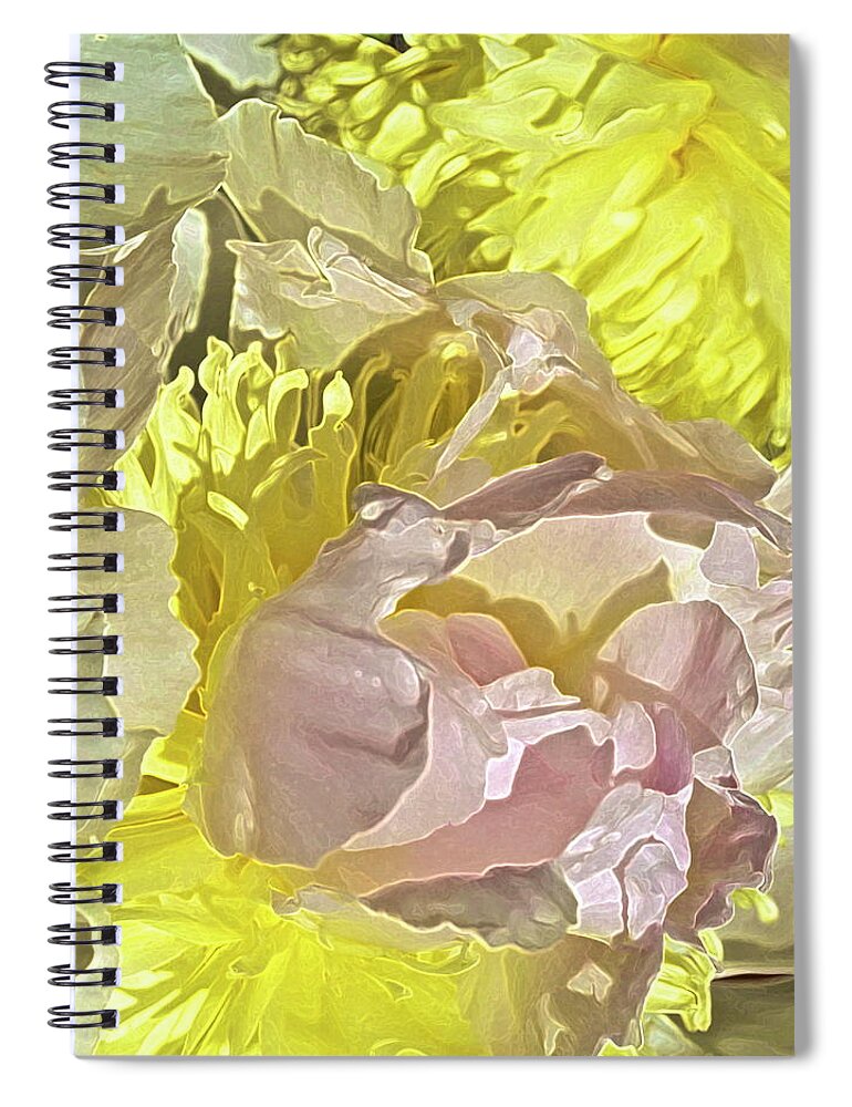 Peony Spiral Notebook featuring the photograph Peony Perfect by Gwyn Newcombe