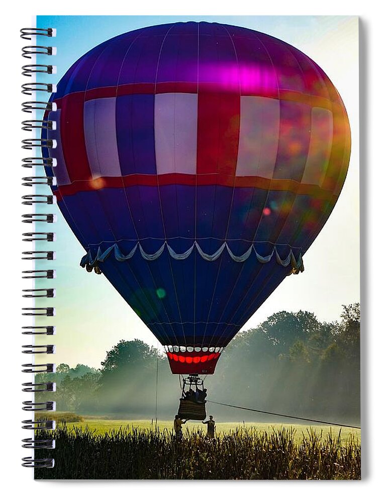  Spiral Notebook featuring the photograph Perfect Landing by Kendall McKernon