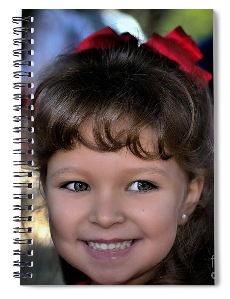 Portrait Photography Spiral Notebook featuring the photograph Perfect Smile by Diana Mary Sharpton