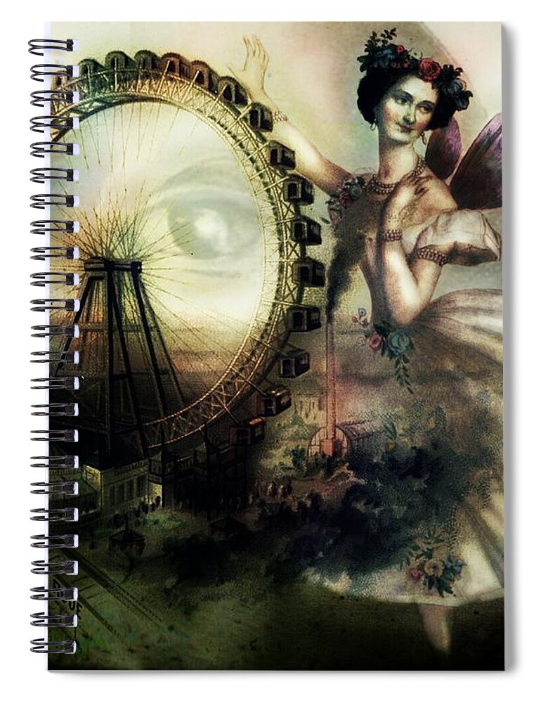 Fairy Spiral Notebook featuring the digital art Perform a Lie by Delight Worthyn