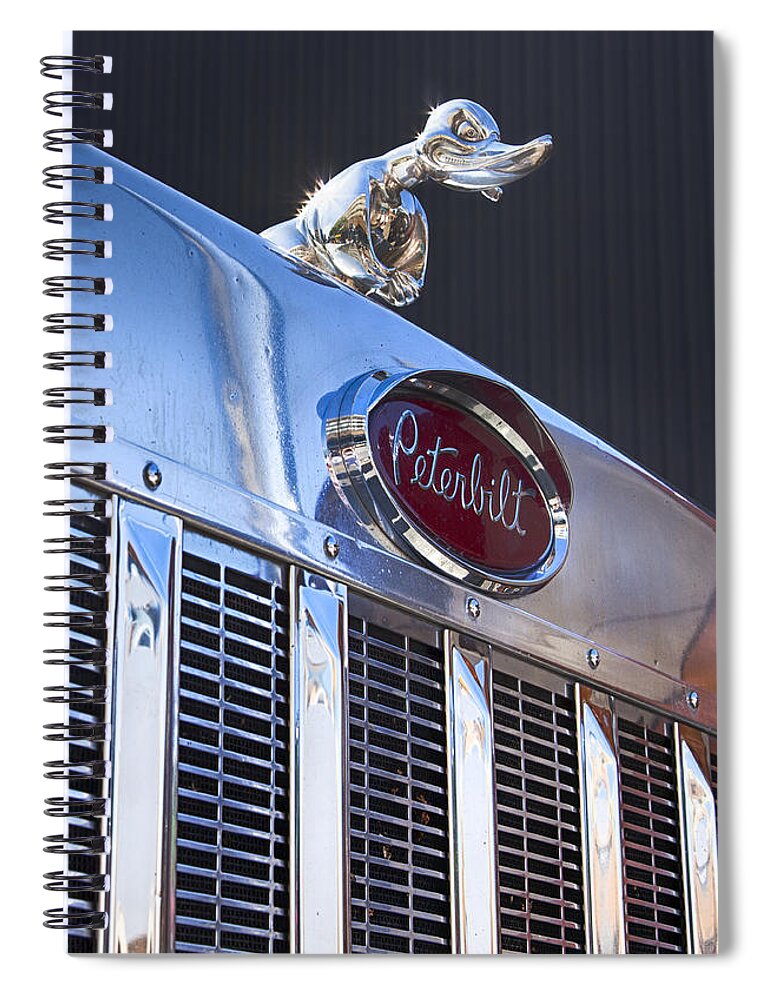 Peterbilt Spiral Notebook featuring the photograph Peterbilt Angry Duck by Theresa Tahara