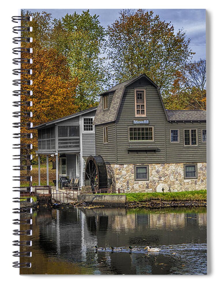 Water Spiral Notebook featuring the photograph Peterson Mill in October by Randall Nyhof
