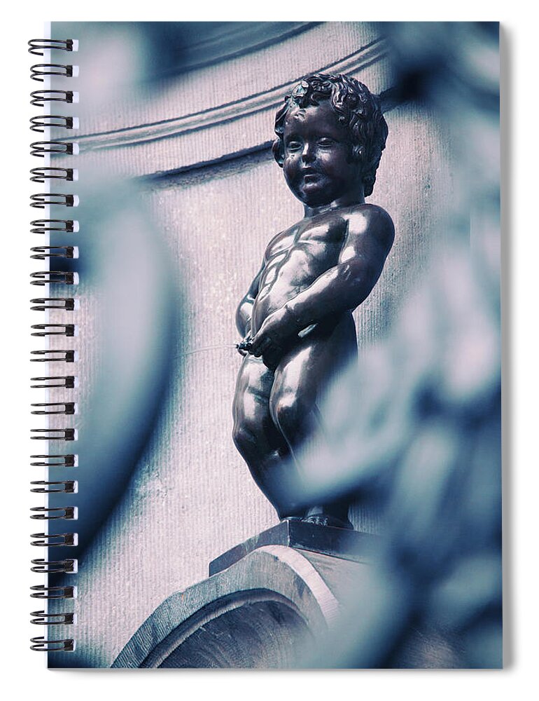Manneken Pis Spiral Notebook featuring the photograph Petit Julien by Iryna Goodall