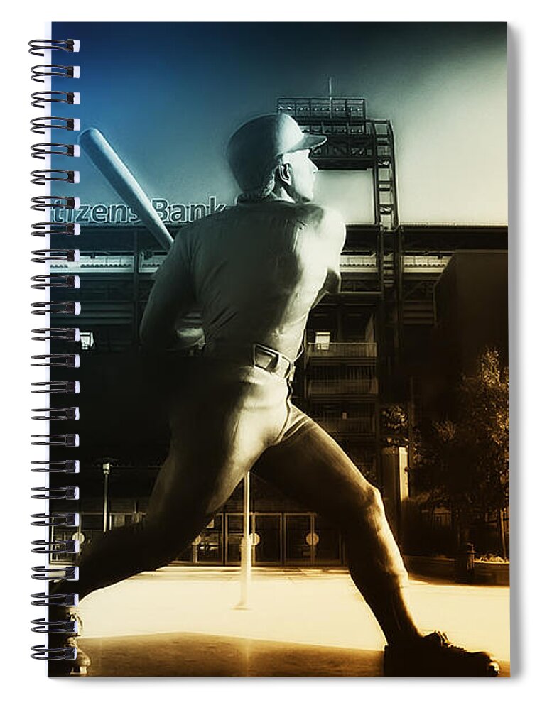 Philadelphia Spiral Notebook featuring the photograph Philadelphia Phillie Mike Schmidt by Bill Cannon