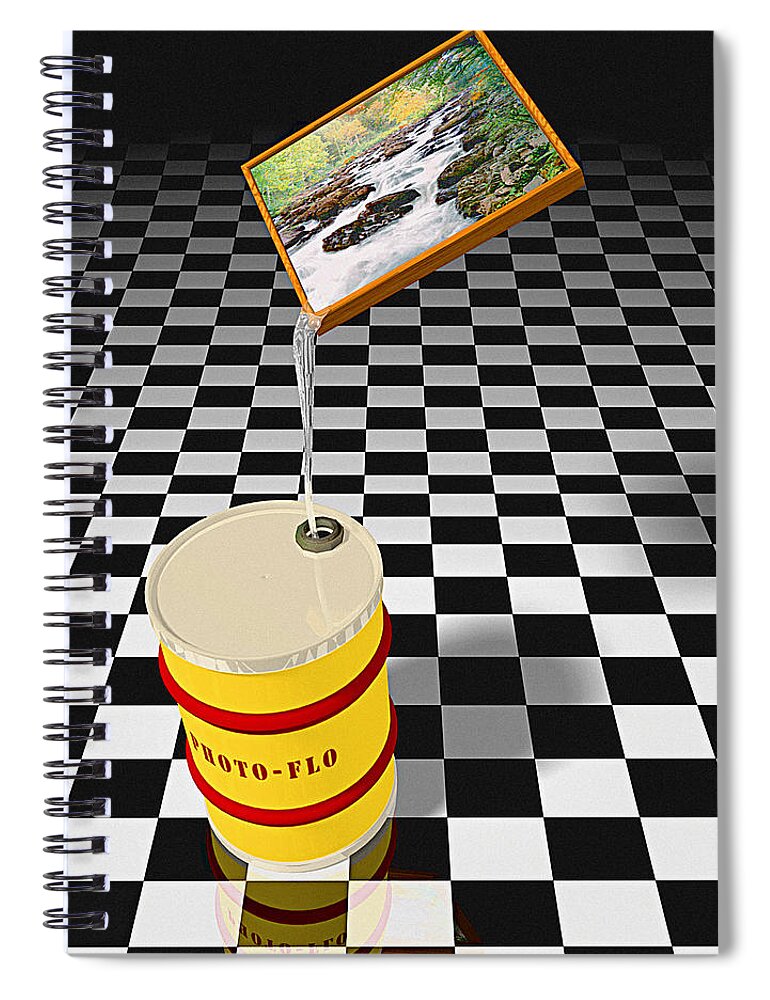 Digital Spiral Notebook featuring the photograph PhotoFlo by Peter J Sucy