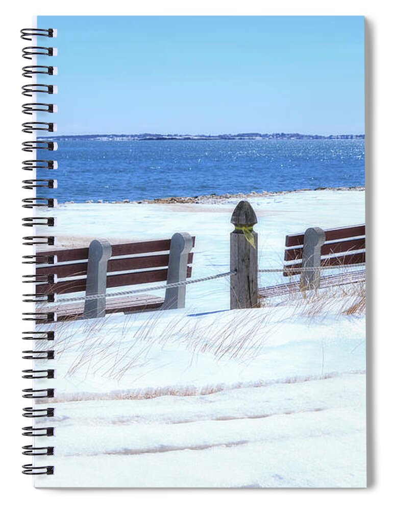 Beach Spiral Notebook featuring the photograph Picture Perfect Spot by Elizabeth Dow