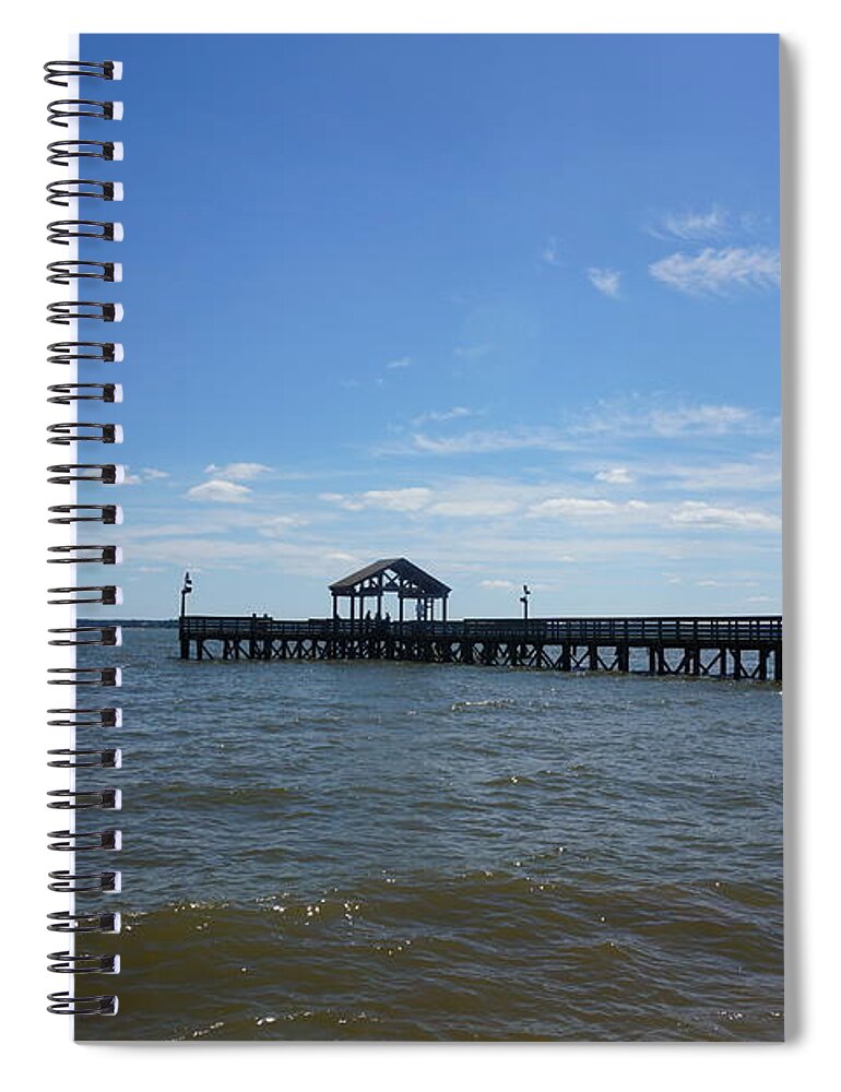 Lake Spiral Notebook featuring the photograph Pier by Jimmy Clark