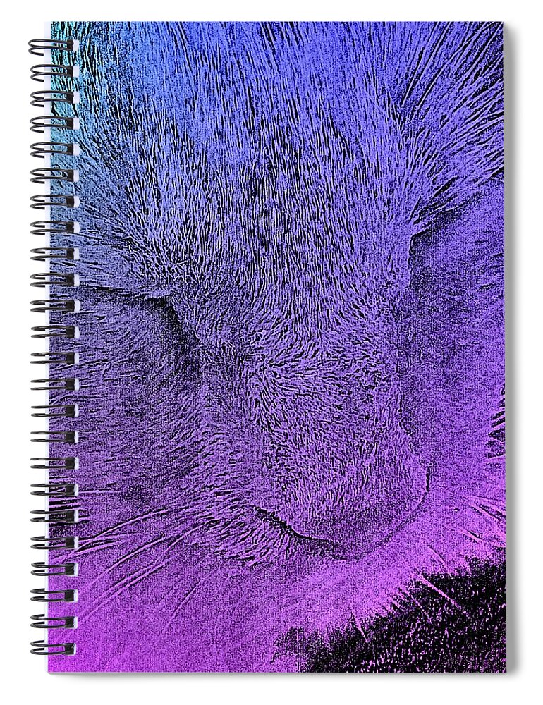 Artful Oasis Spiral Notebook featuring the photograph Pineapple Sleeping 1 by Artful Oasis