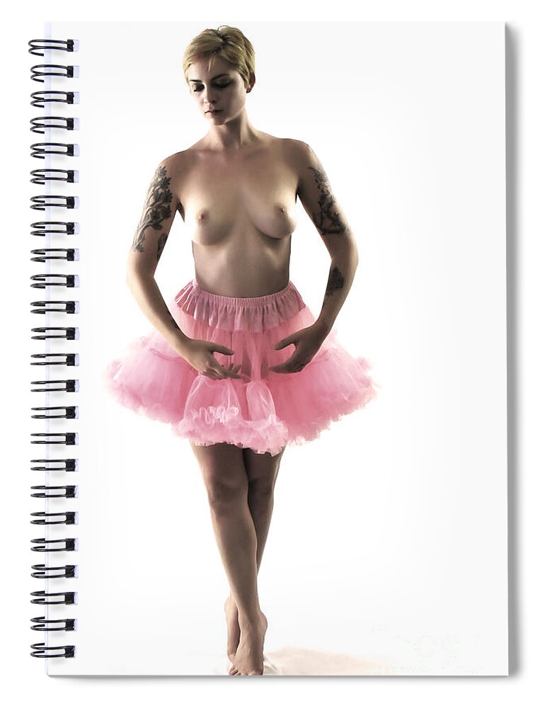 Artistic Photographs Spiral Notebook featuring the photograph Pink Ballet by Robert WK Clark