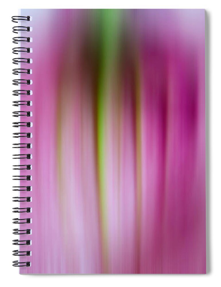 Pink Spiral Notebook featuring the photograph Pink Blur by Crystal Wightman