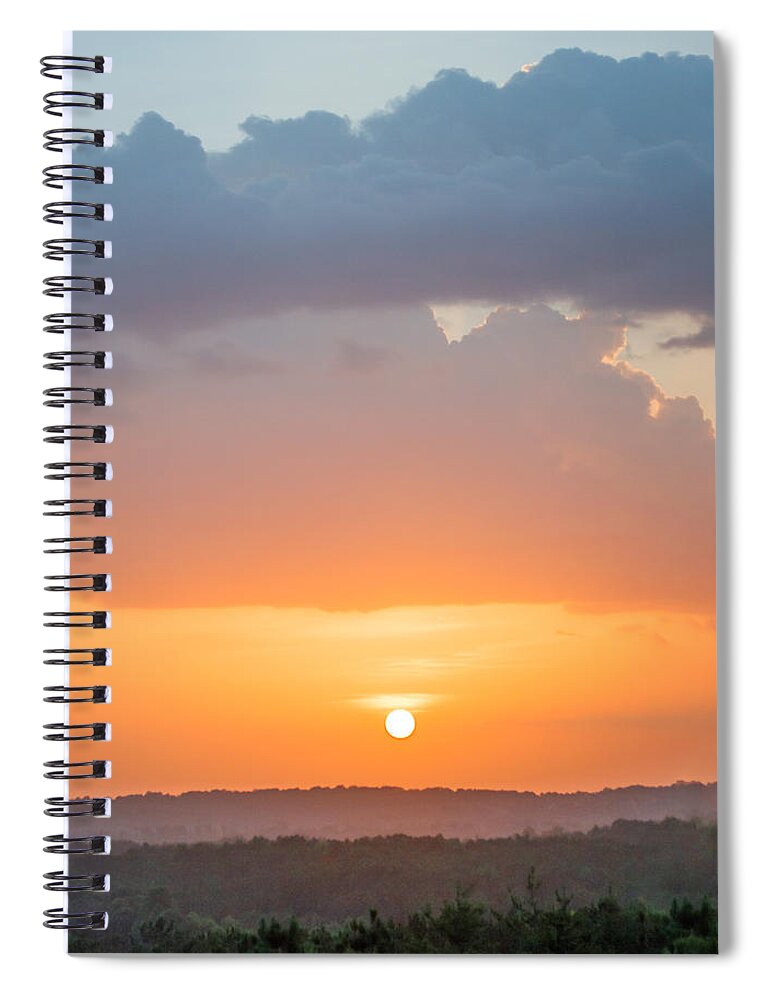 Sunset Spiral Notebook featuring the photograph Pink Hues by Parker Cunningham