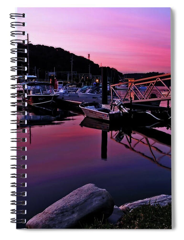 Photography Spiral Notebook featuring the photograph Pink Serenity by Kaye Menner by Kaye Menner