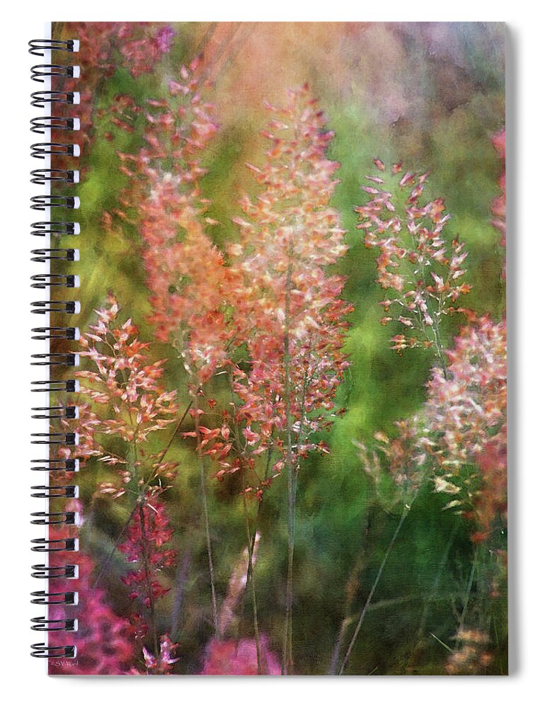 Impressionist Spiral Notebook featuring the photograph Pink Tails 4242 IDP_2 by Steven Ward