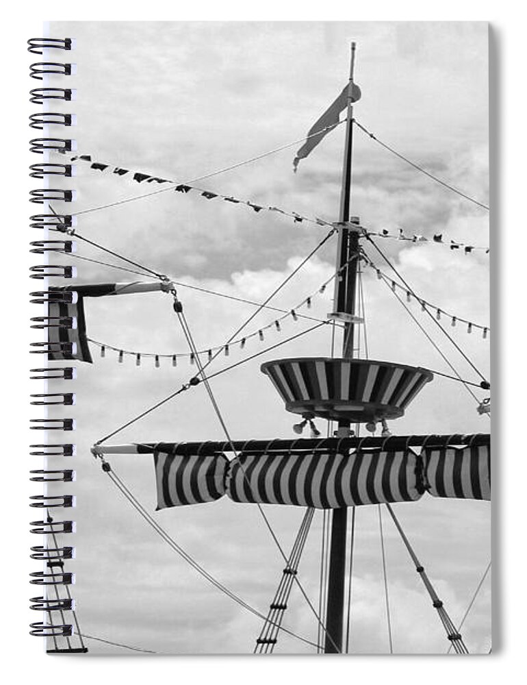 Ship Spiral Notebook featuring the photograph Pirates Ahoy by Robert Wilder Jr