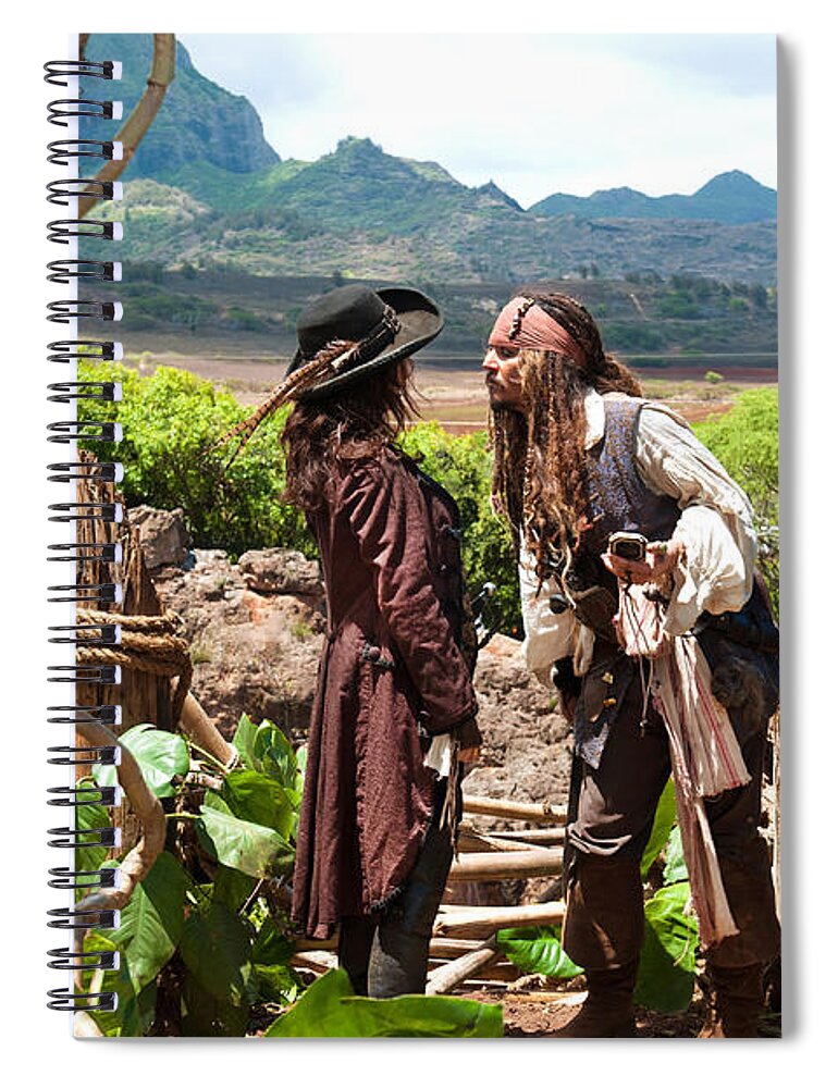 Pirates Of The Caribbean On Stranger Tides Spiral Notebook featuring the digital art Pirates of the Caribbean On Stranger Tides by Maye Loeser
