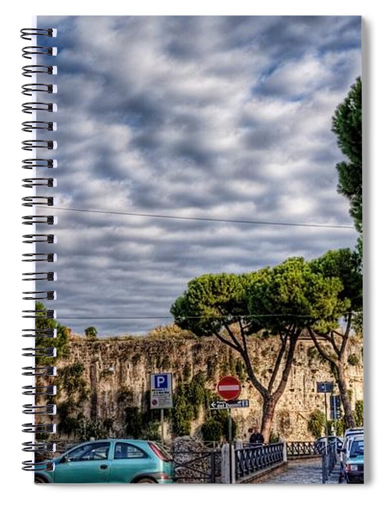 Pisa Spiral Notebook featuring the digital art Pisa by Super Lovely