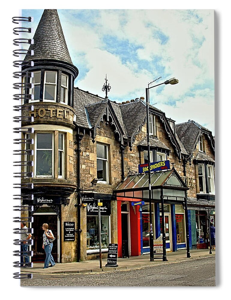 Places Spiral Notebook featuring the photograph Pitochry by Richard Denyer