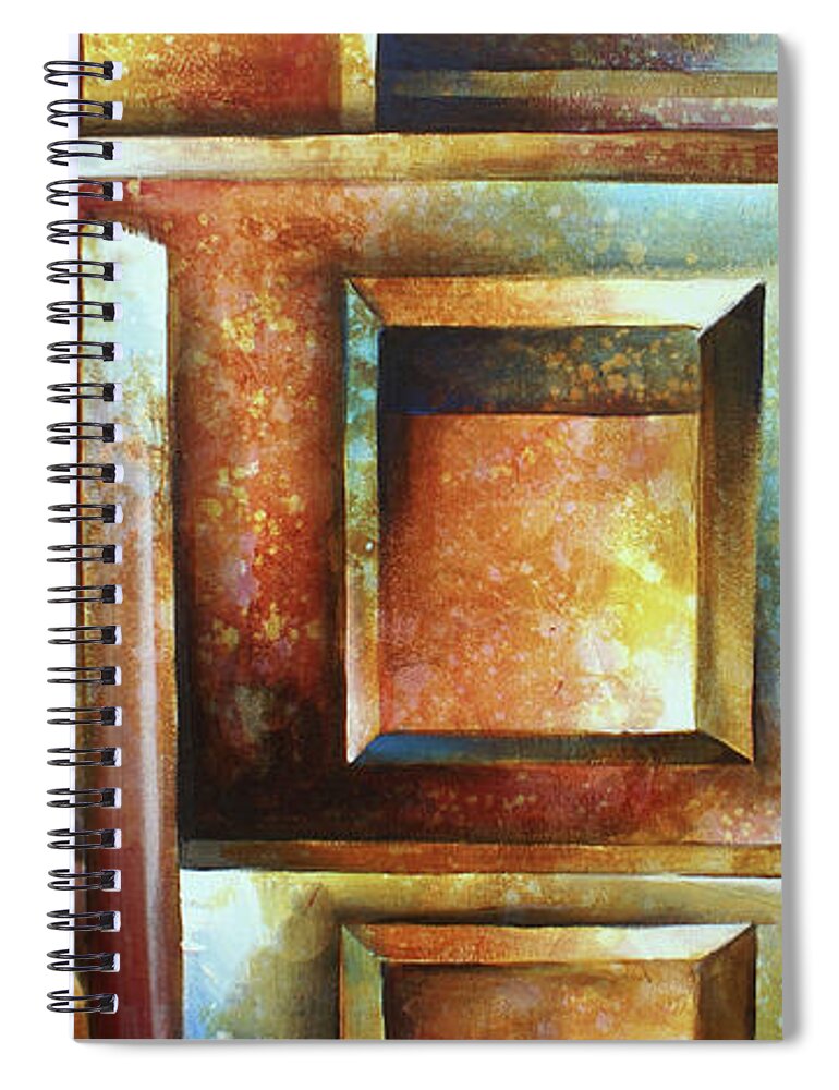  Spiral Notebook featuring the painting Place of Choice by Michael Lang