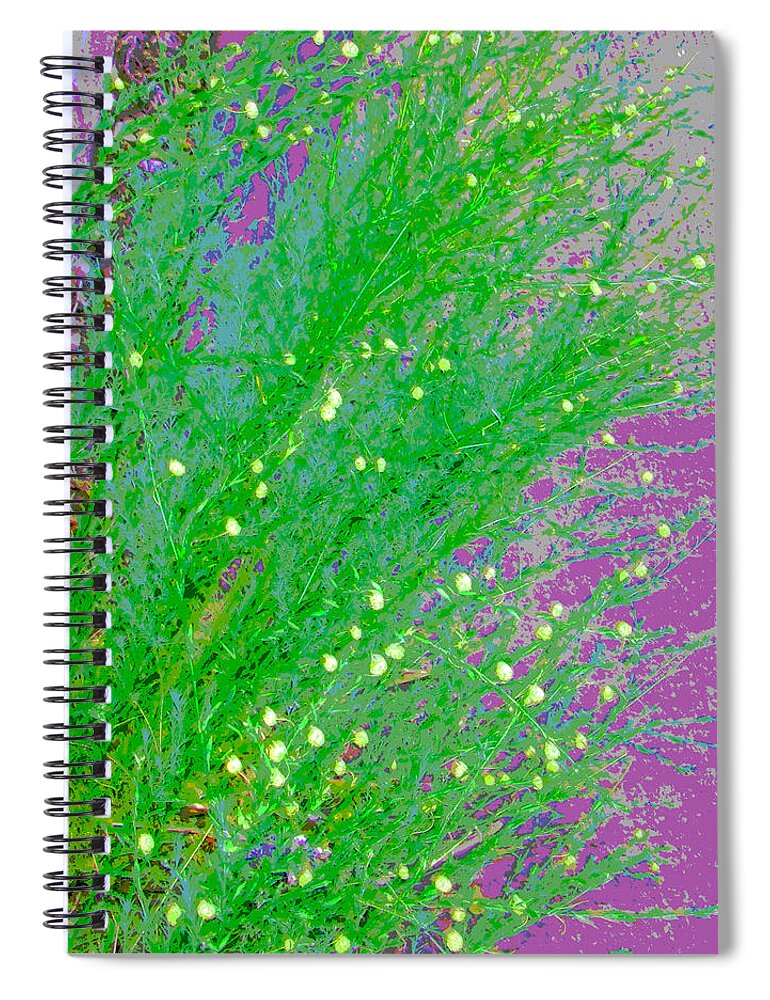 Abstract Spiral Notebook featuring the photograph Plant Design by Lenore Senior