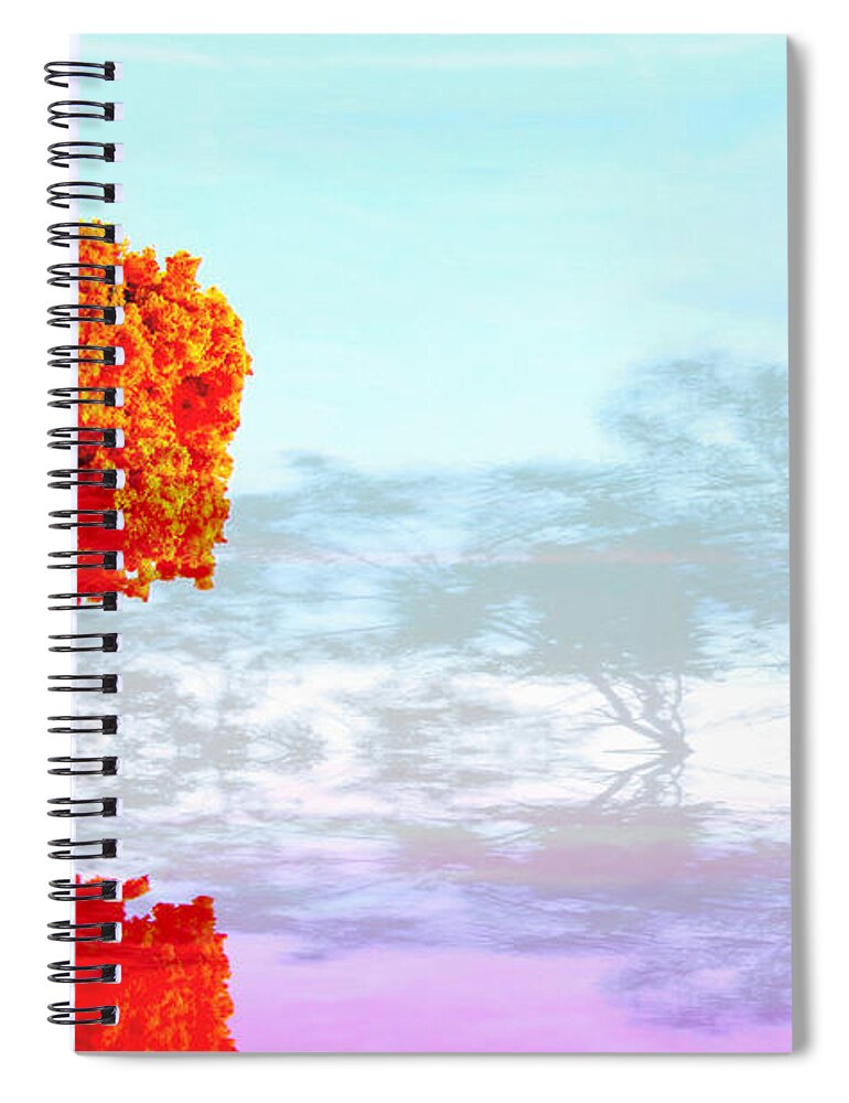 Tree Spiral Notebook featuring the photograph Plastic Planet by Mark Ross