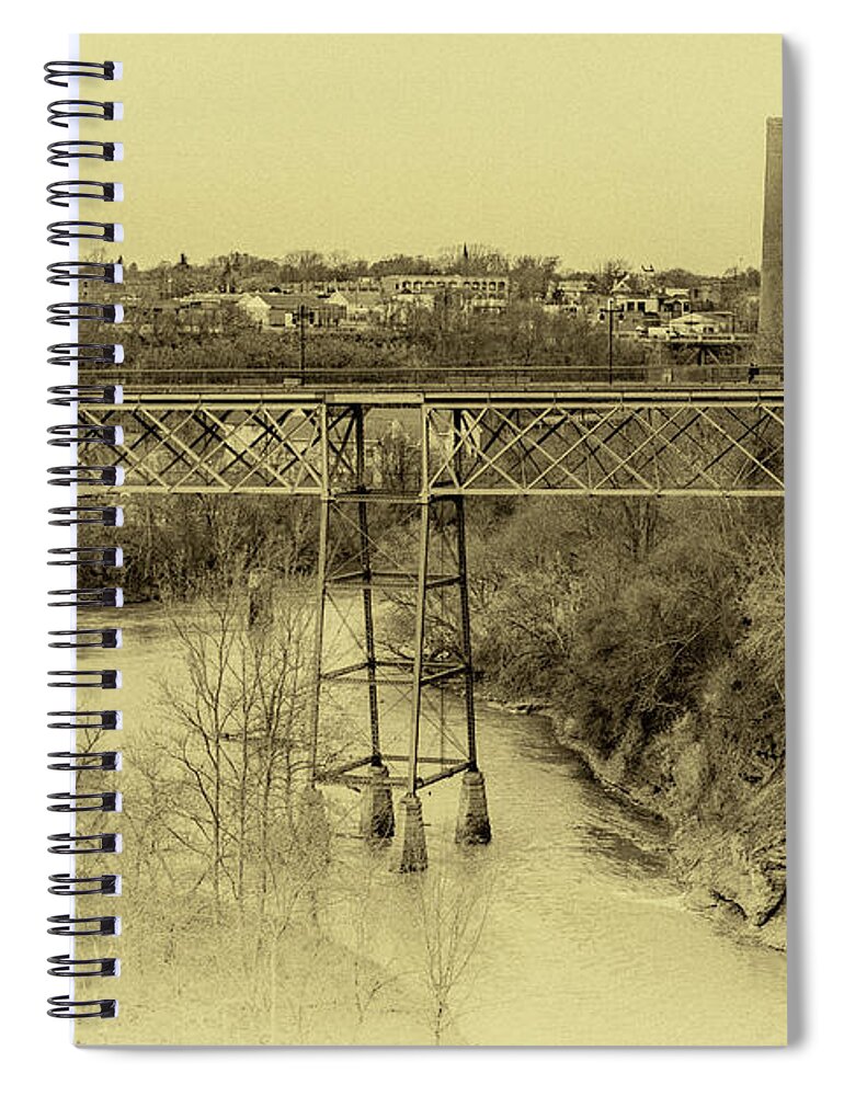 Black And White Spiral Notebook featuring the photograph Platt Street by William Norton