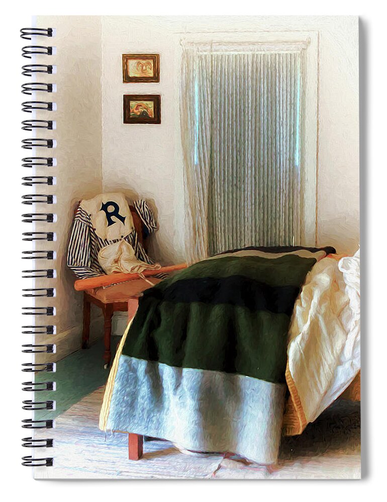 Boys Spiral Notebook featuring the photograph Play Ball by Susan Rissi Tregoning