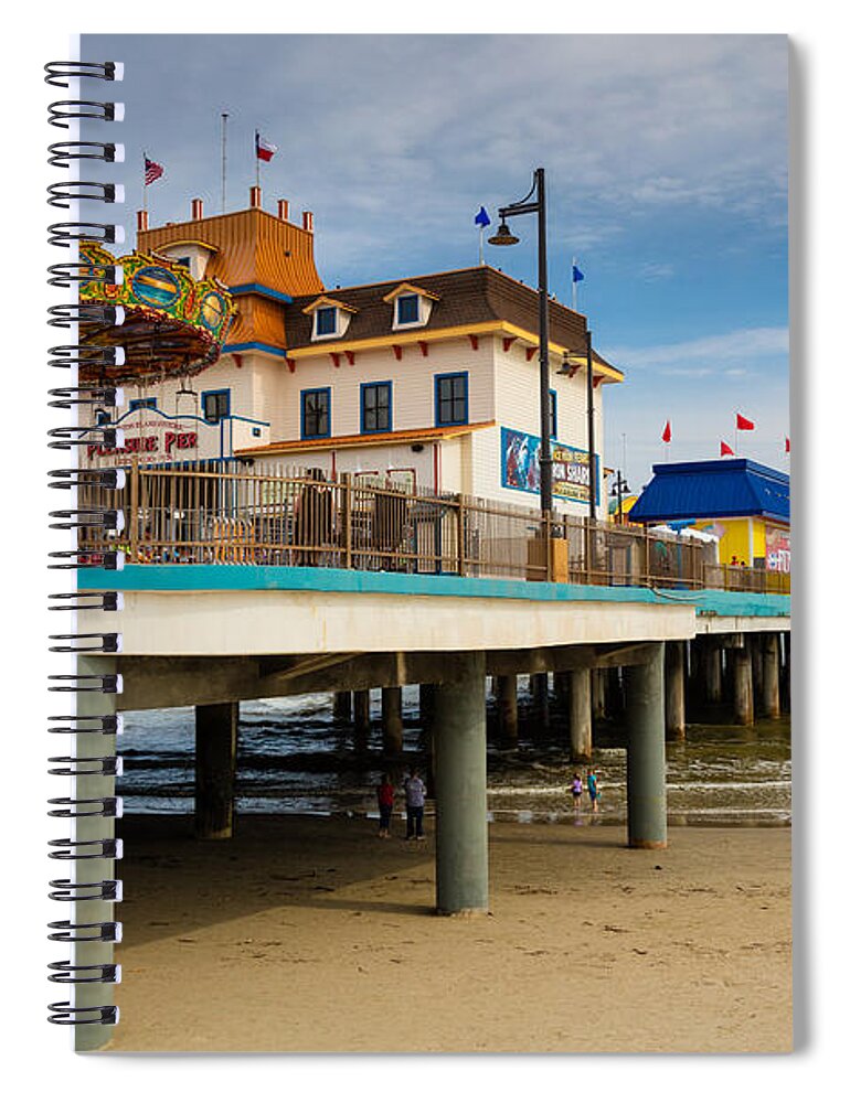 America Spiral Notebook featuring the photograph Pleasure Pier by Inge Johnsson