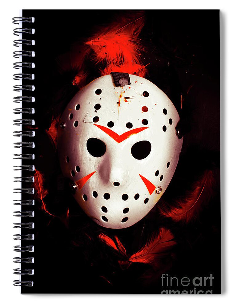 Evil Spiral Notebook featuring the photograph Plot holes from twisted tales by Jorgo Photography