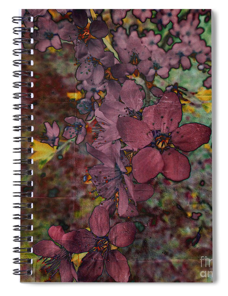 Plum Spiral Notebook featuring the photograph Plum Blossom by LemonArt Photography