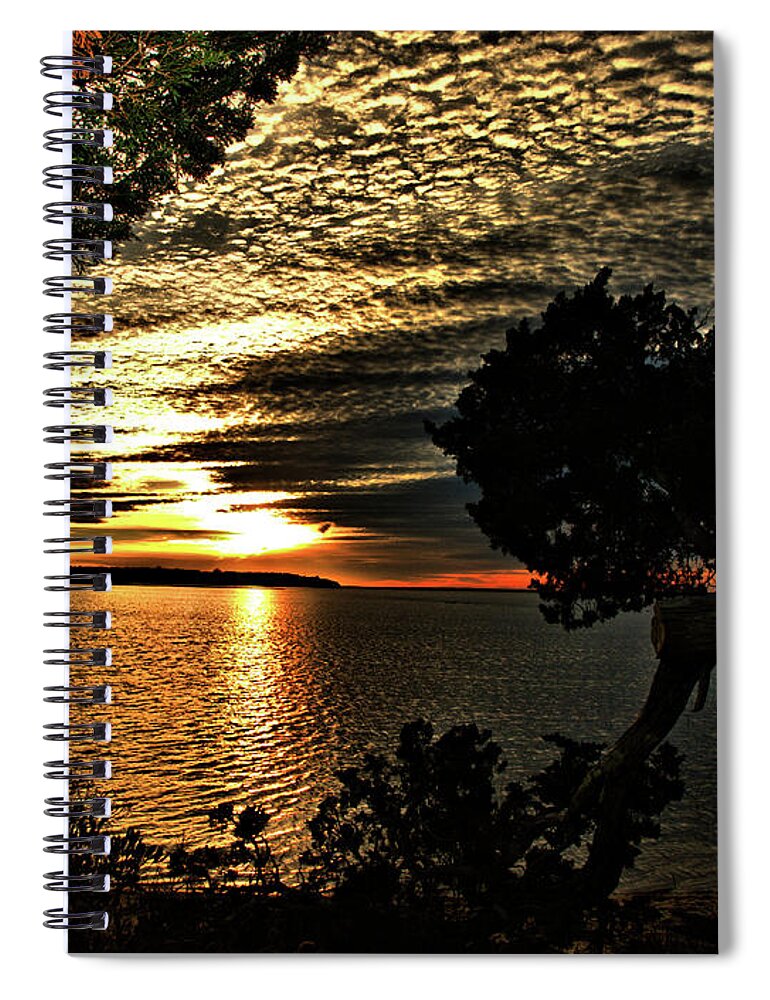 Cape Cod Spiral Notebook featuring the photograph Pocasset Sunset by Bruce Gannon