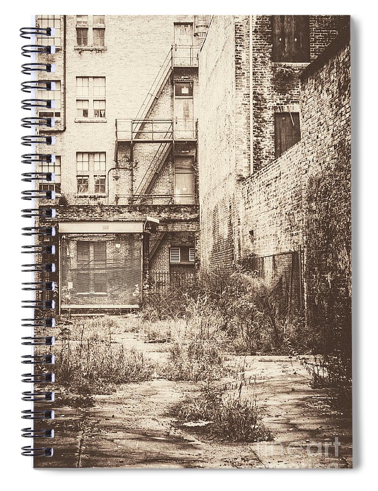 Deterioration Spiral Notebook featuring the photograph Poetic Deterioration by Frances Ann Hattier