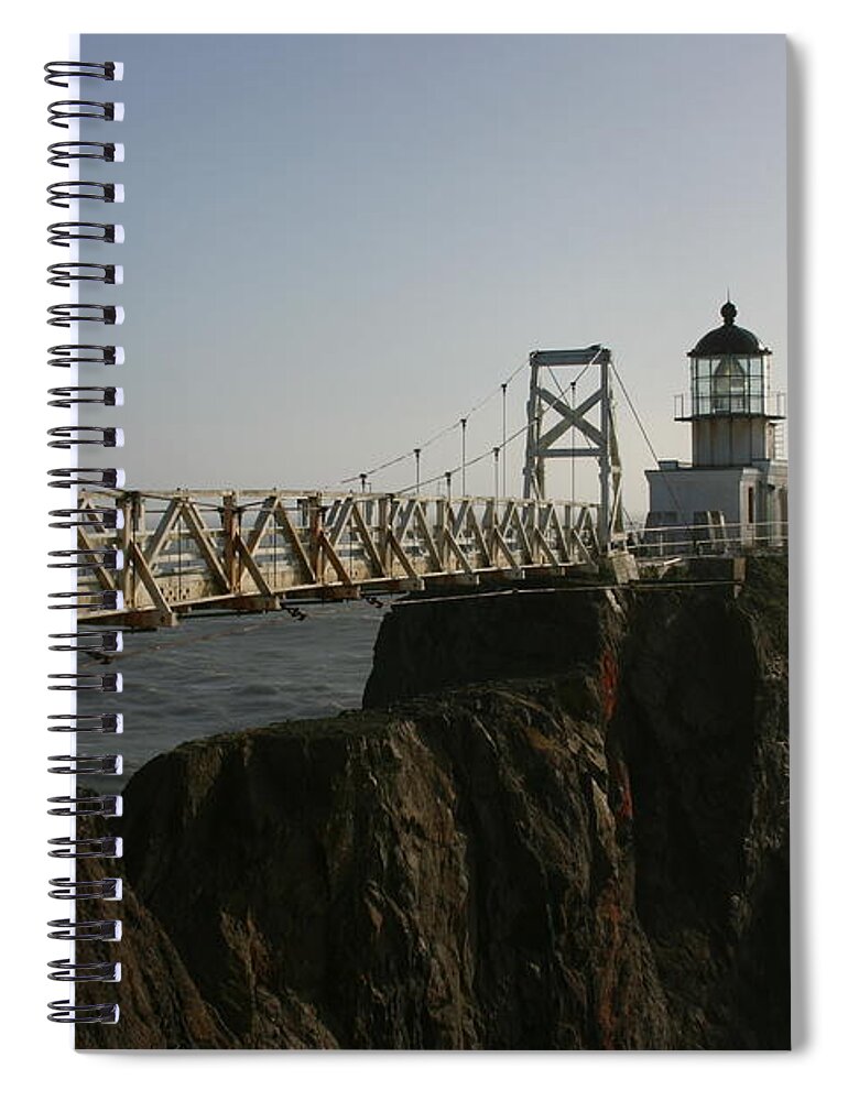 Lighthouse Spiral Notebook featuring the photograph Point Bonita Lighthouse by Jeff Floyd CA