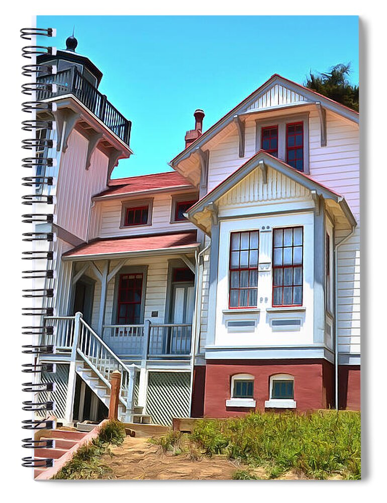 Light House Spiral Notebook featuring the photograph Point San Luis Lighthouse by Floyd Snyder