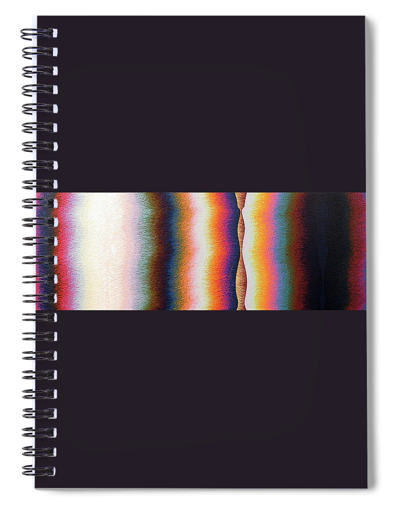 Color Spiral Notebook featuring the painting Pole Sixteen by Stephen Mauldin