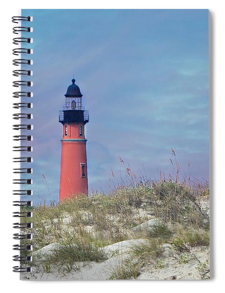 Ponce De Leon Inlet Spiral Notebook featuring the photograph Ponce de Leon Lighthouse by Carolyn Mickulas