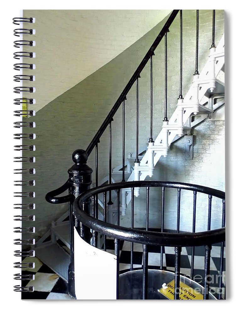 Stairs Spiral Notebook featuring the photograph Ponce Inlet Spiral Staircase by D Hackett