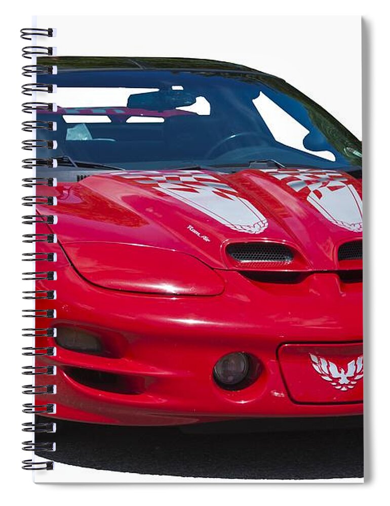 T-shirt Spiral Notebook featuring the photograph Pontiac Trans Am on Transparent background by Terri Waters
