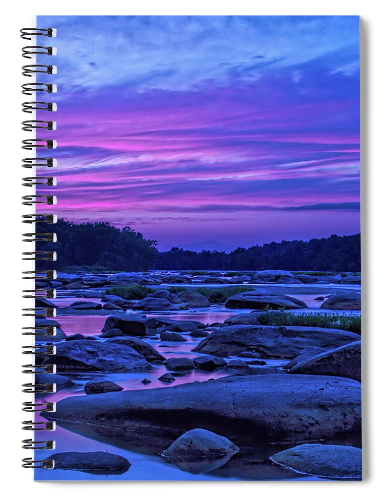  Spiral Notebook featuring the photograph Pony Pasture Sunset 8x10 by Jemmy Archer