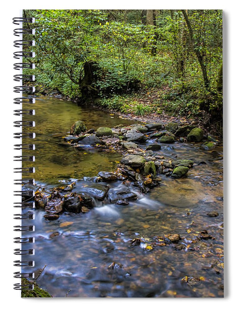 Cooper Creek Spiral Notebook featuring the photograph Pool at Cooper Creek by Barbara Bowen